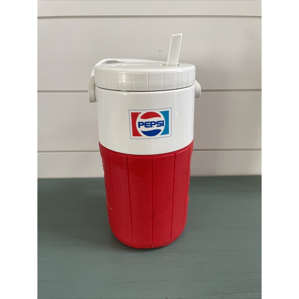 Vintage Coleman #5580 Pizza Hut Pepsi Relief Pitcher 1/2 Gallon Jug Thermos